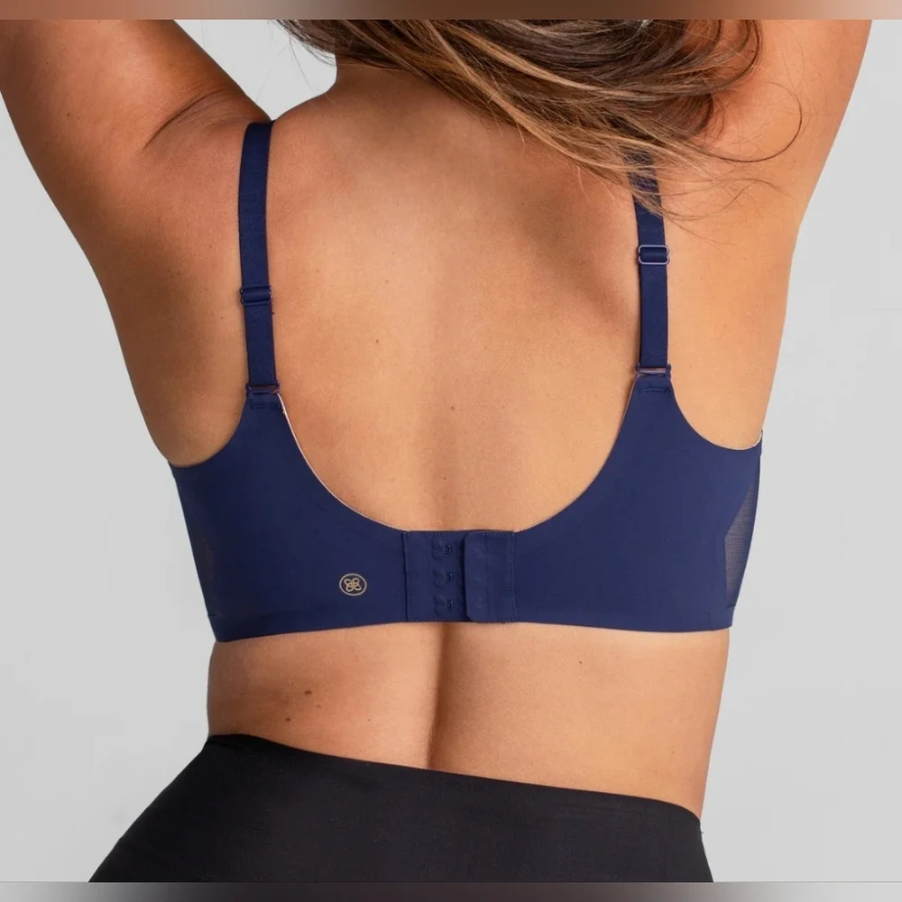 Honeylove Liftwear Crossover Bra Blue Navy  Size 3X - Picture 2 of 16